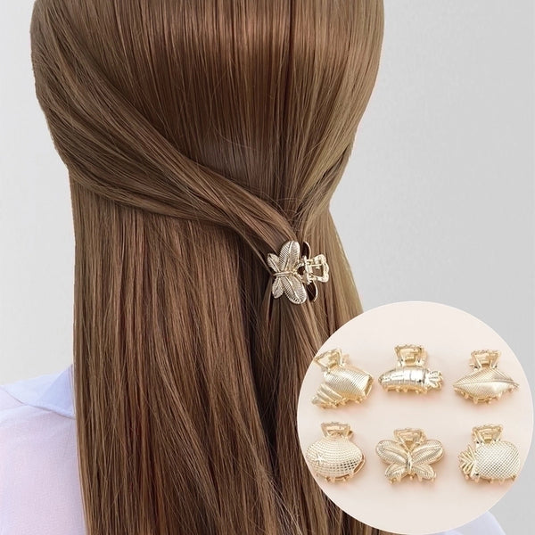 Women's Simple Style Geometric Metal Plating Hair Claws