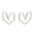 Women's Simple Style Geometric Stainless Steel No Inlaid Ear Studs Stainless Steel Earrings