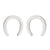 Women's Simple Style Geometric Stainless Steel No Inlaid Ear Studs Stainless Steel Earrings