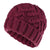 Women's Simple Style Geometric Stripe Flat Eaves Wool Cap