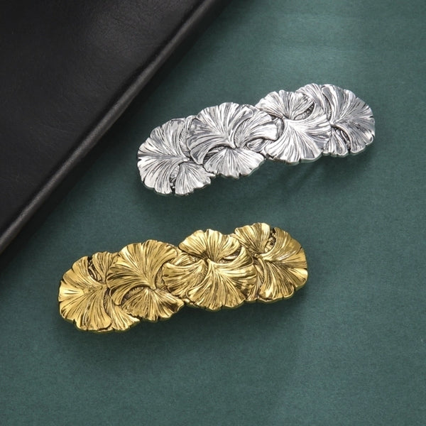 Women's Simple Style Ginkgo Leaf Alloy Plating Hair Clip