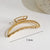 Women's Simple Style Heart Shape Flower Shell Alloy Hair Claws