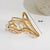 Women's Simple Style Heart Shape Flower Shell Alloy Hair Claws