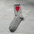 Women's Simple Style Heart Shape Nylon Cotton Crew Socks A Pair