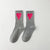 Women's Simple Style Heart Shape Nylon Cotton Crew Socks A Pair