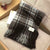 Women's Simple Style Houndstooth Imitation Cashmere Tassel Scarf