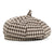 Women's Simple Style Houndstooth Stripe Eaveless Beret Hat