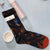 Women's Simple Style Human Houndstooth Cotton Crew Socks A Pair