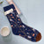 Women's Simple Style Human Houndstooth Cotton Crew Socks A Pair