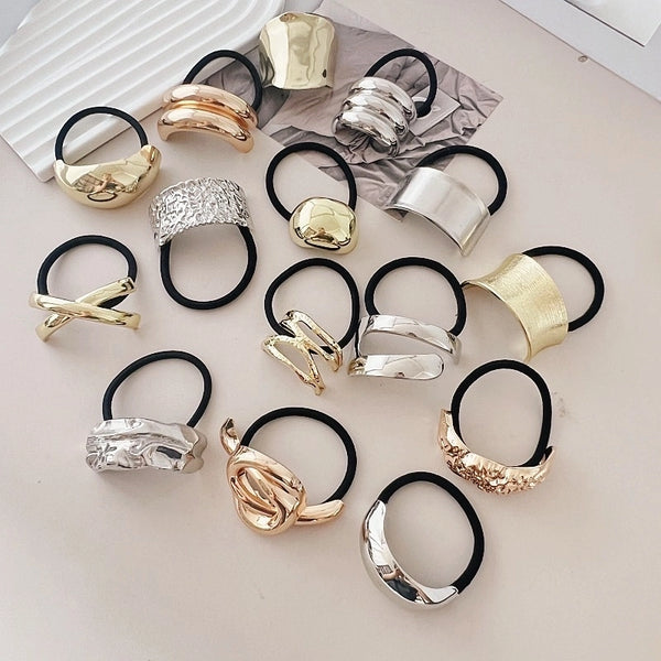 Women's Simple Style IG Style Solid Color Zinc Alloy Hair Tie