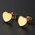 Minimalist Korean Style Geometric 304 Stainless Steel No Inlaid 18K Gold Plated Ear Studs