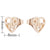 Women's Simple Style Korean Style Geometric Stainless Steel No Inlaid Ear Studs Stainless Steel Earrings