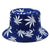 Women's Minimalist Leaves Printing Wide Eaves Bucket Hat