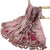 Women's Simple Style Leaves Solid Color Flower Cotton And Linen Embroidery Tassel Scarf Shawl