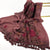 Women's Simple Style Leaves Solid Color Flower Cotton And Linen Embroidery Tassel Scarf Shawl