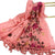 Women's Simple Style Leaves Solid Color Flower Cotton And Linen Embroidery Tassel Scarf Shawl