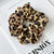 Women's Simple Style Leopard Cloth Handmade Hair Tie