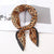 Women's Simple Style Leopard Satin Printing Silk Scarves