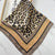 Women's Simple Style Leopard Satin Printing Silk Scarves