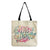 Women's Simple Style Letter Cotton And Linen Shopping Bags