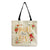 Women's Simple Style Letter Cotton And Linen Shopping Bags