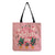 Women's Simple Style Letter Cotton And Linen Shopping Bags