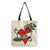 Women's Simple Style Letter Cotton And Linen Shopping Bags