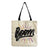 Women's Simple Style Letter Cotton And Linen Shopping Bags