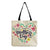 Women's Simple Style Letter Cotton And Linen Shopping Bags