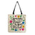 Women's Simple Style Letter Cotton And Linen Shopping Bags