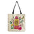 Women's Simple Style Letter Cotton And Linen Shopping Bags