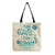 Women's Simple Style Letter Cotton And Linen Shopping Bags