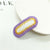 Women's Simple Style Oval Plastic Cotton Thread Hair Clip