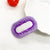 Women's Simple Style Oval Plastic Cotton Thread Hair Clip