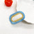 Women's Simple Style Oval Plastic Cotton Thread Hair Clip