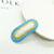 Women's Simple Style Oval Plastic Cotton Thread Hair Clip