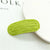 Women's Simple Style Oval Plastic Cotton Thread Hair Clip