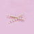 Women's Simple Style Pearl Copper Criss Cross Plating Hair Clip