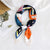 Women's Simple Style Printing Satin Silk Scarf