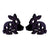 Women's Simple Style Rabbit Stainless Steel No Inlaid Ear Studs Hollow Out Stainless Steel Earrings