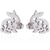 Women's Simple Style Rabbit Stainless Steel No Inlaid Ear Studs Hollow Out Stainless Steel Earrings