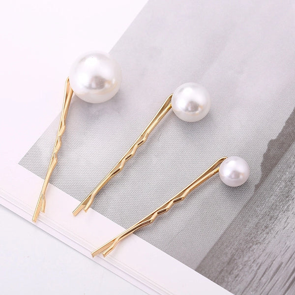 Women's Simple Style Round Plastic Metal Hair Clip