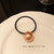 Women's Simple Style Round Star Heart Shape Alloy Rubber Band Hair Tie