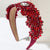 Women's Simple Style Shiny Heart Shape Flower Alloy Cloth Inlay Glass Hair Band