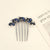 Women's Simple Style Shiny Round Butterfly Alloy Plating Inlay Rhinestones Pearl Insert Comb