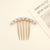 Women's Simple Style Shiny Round Butterfly Alloy Plating Inlay Rhinestones Pearl Insert Comb