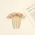 Women's Simple Style Shiny Round Butterfly Alloy Plating Inlay Rhinestones Pearl Insert Comb