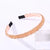 Women's Simple Style Shiny Solid Color Plastic Inlay Rhinestones Hair Band