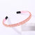 Women's Simple Style Shiny Solid Color Plastic Inlay Rhinestones Hair Band