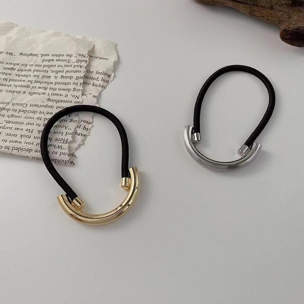 Women's Simple Style Solid Color Alloy Hair Tie